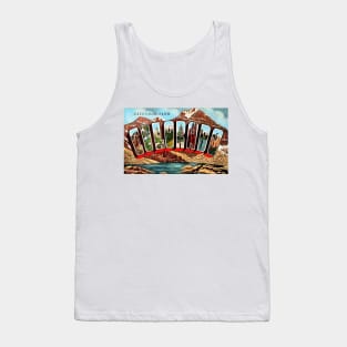 Greetings from Colorado - Vintage Large Letter Postcard Tank Top